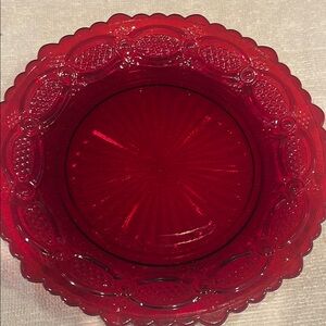 Avon Ruby Red Cape Code 7 1/2” plates set of 20
